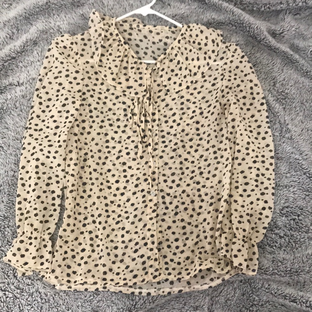 Elegant Cheetah Blouse